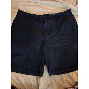 Magellan Outdoors Men's XL Navy Performance Fishing Shorts Elastic Waist Pockets